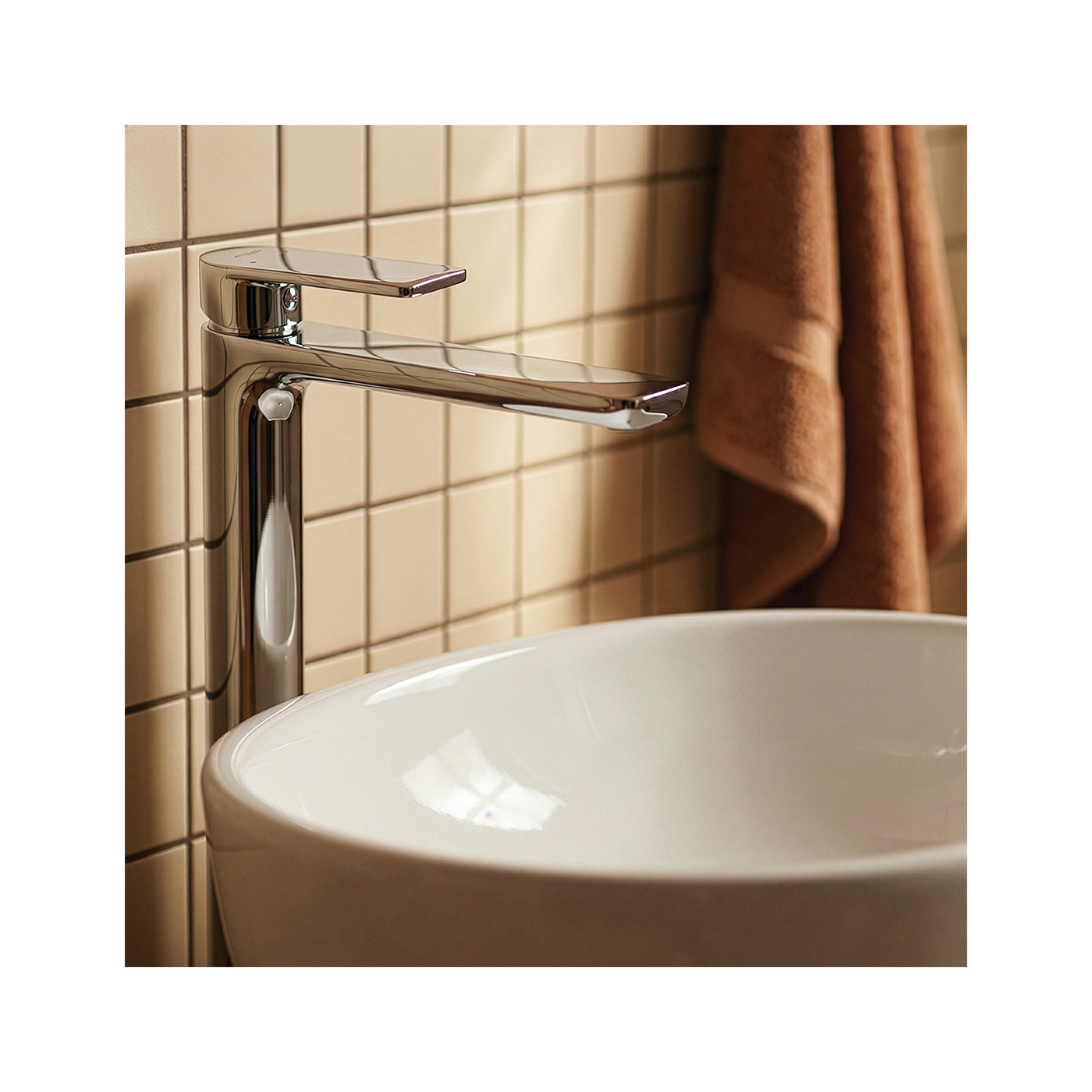 Bateria Umywalkowa Stojąca Nablatowa Kuchinox Serta Chrom