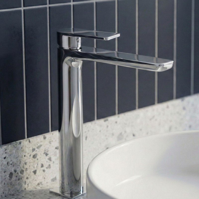 Bateria Umywalkowa Stojąca Nablatowa Kuchinox Serta Chrom