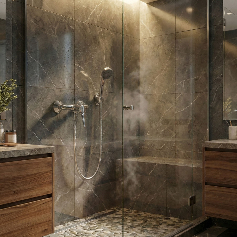 Bateria Natryskowa Ścienna Zestaw Fene Chrom