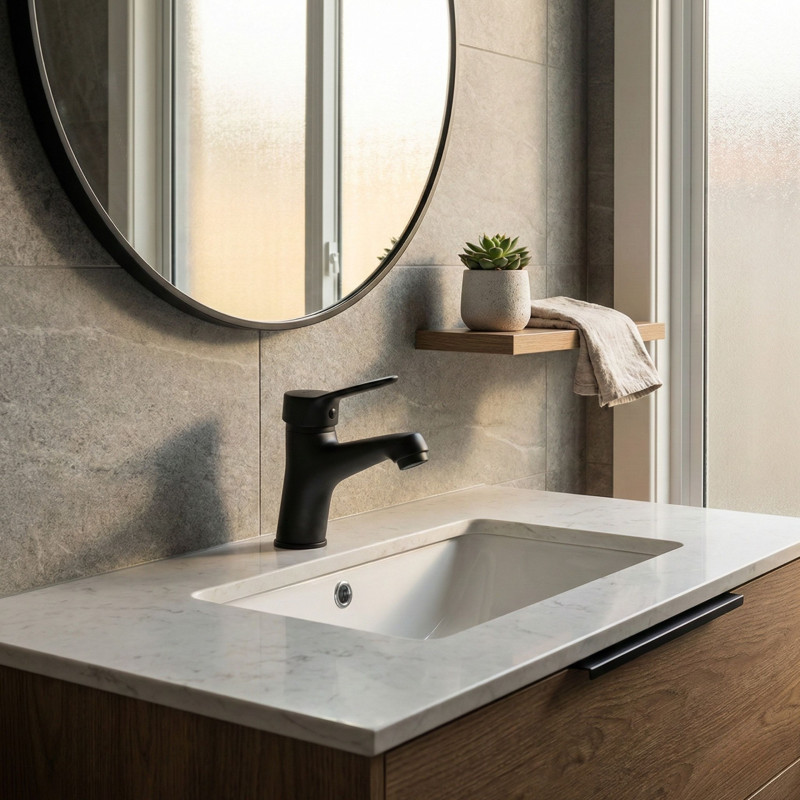 Bateria Umywalkowa Fene Czarna