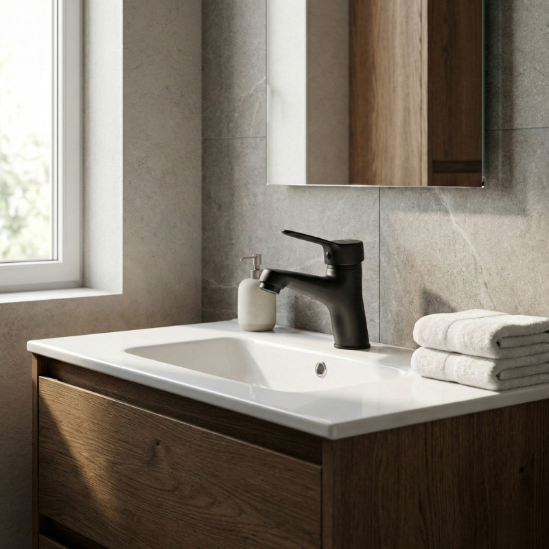 Bateria Umywalkowa Fene Czarna