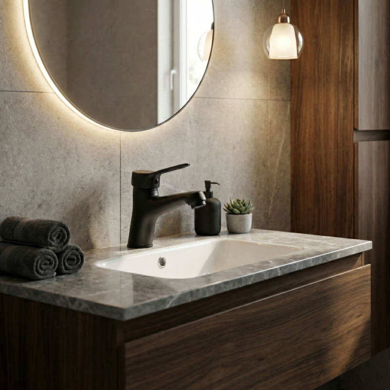 Bateria Umywalkowa Fene Czarna