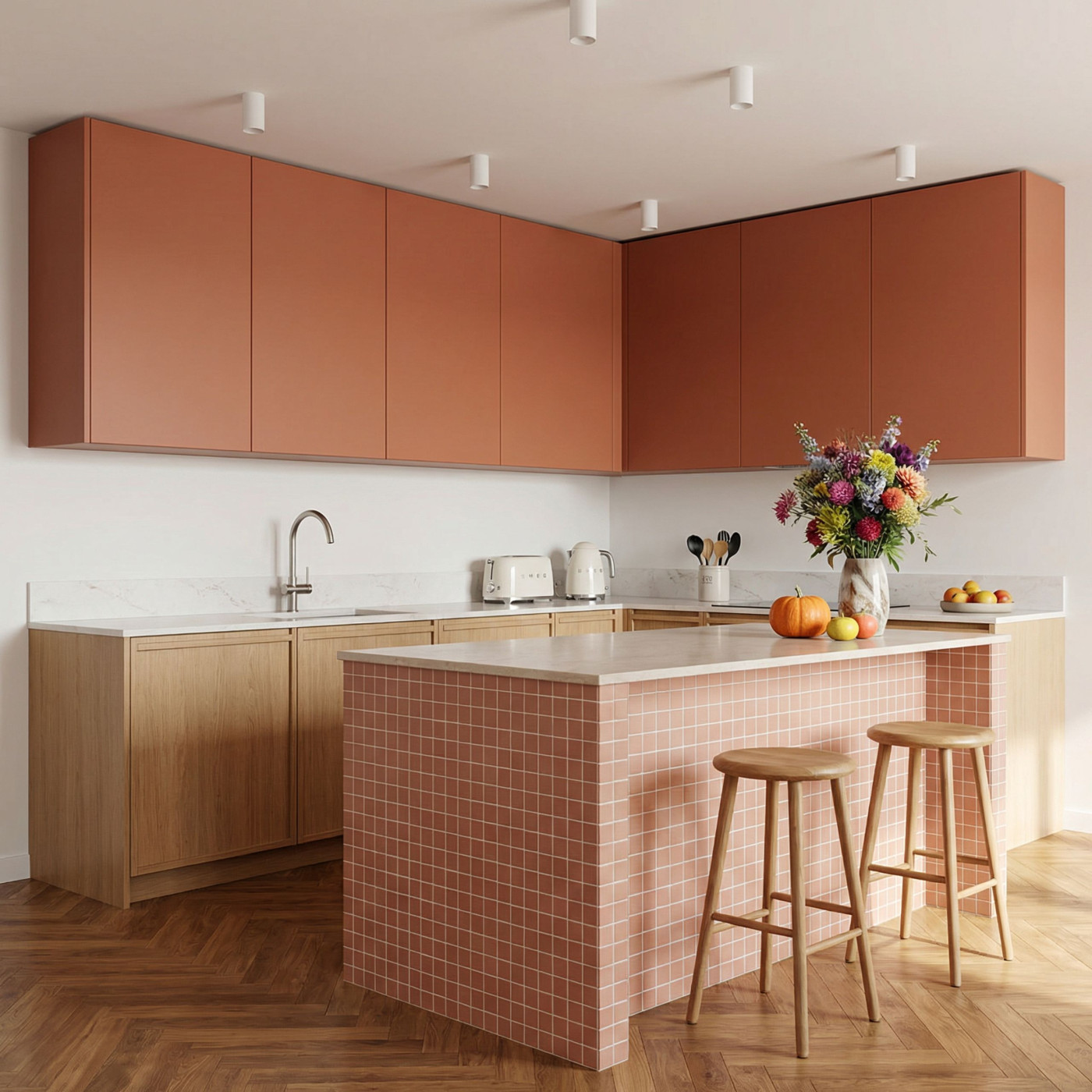 Bateria Zlewozmywakowa Stojąca z wylewką U ALITA Srebrna Laveo