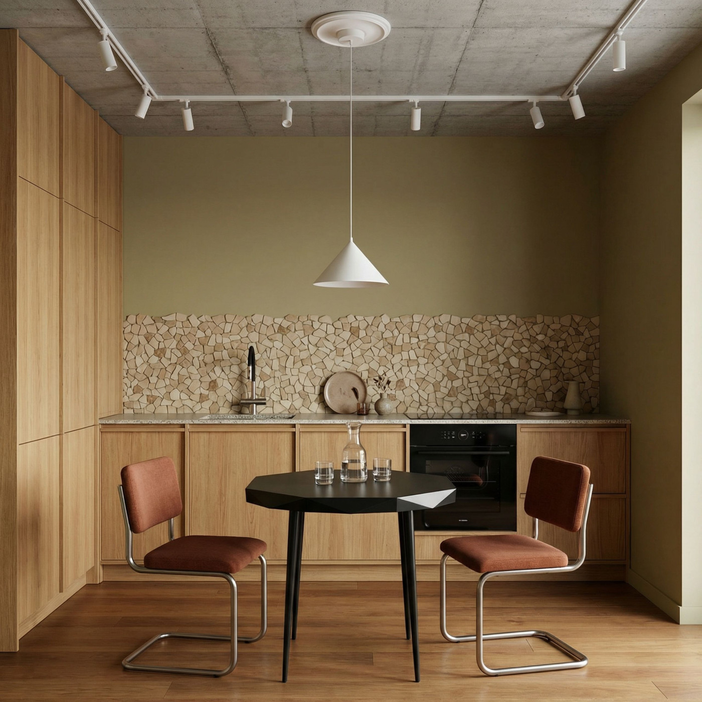 Bateria Zlewozmywakowa Stojąca z Elastyczną Wylewką Czarna Srebrna ALITA Laveo