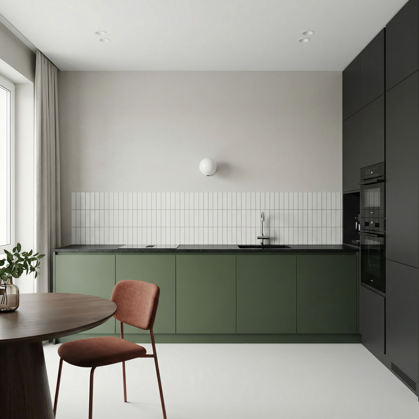 Bateria Zlewozmywakowa Stojąca z wylewką U ALITA Chrom Laveo