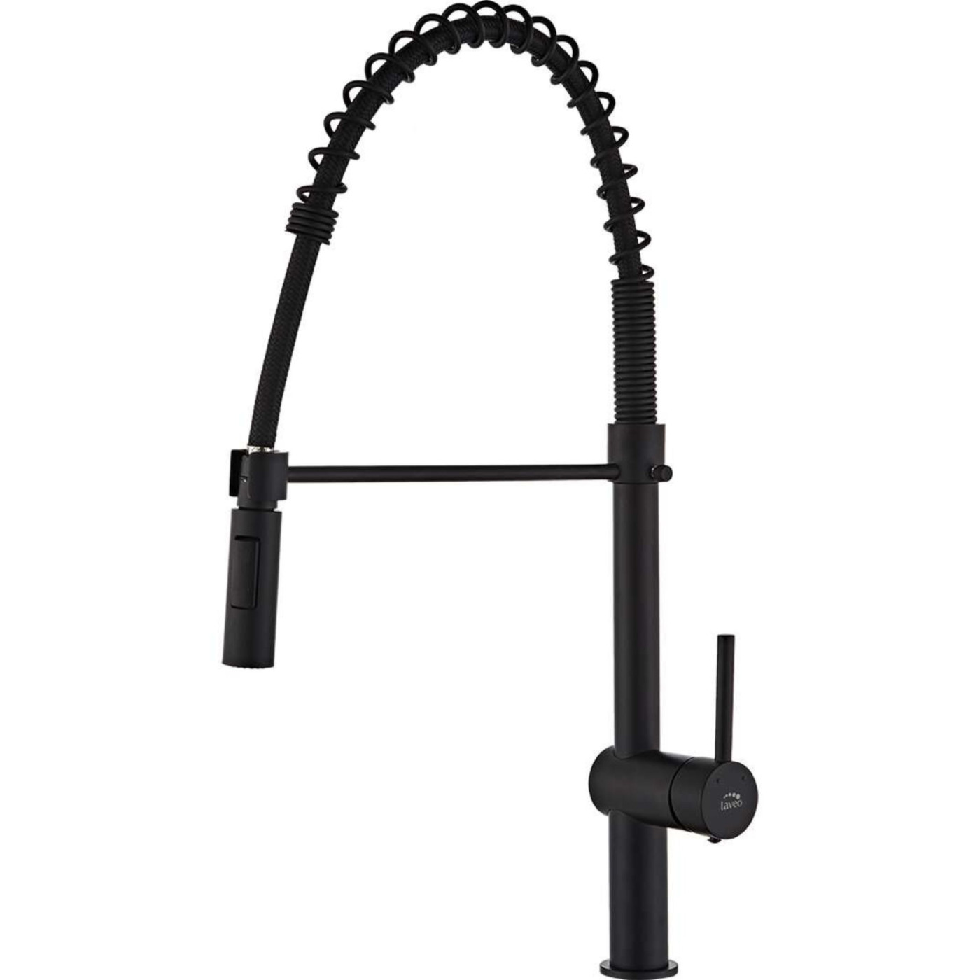 Bateria Zlewozmywakowa Stojąca Ze Sprężyną Rhea Czarna