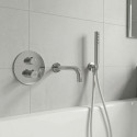 Bateria Wannowa Podtynkowa Z Zestawem Natryskowym Chrom