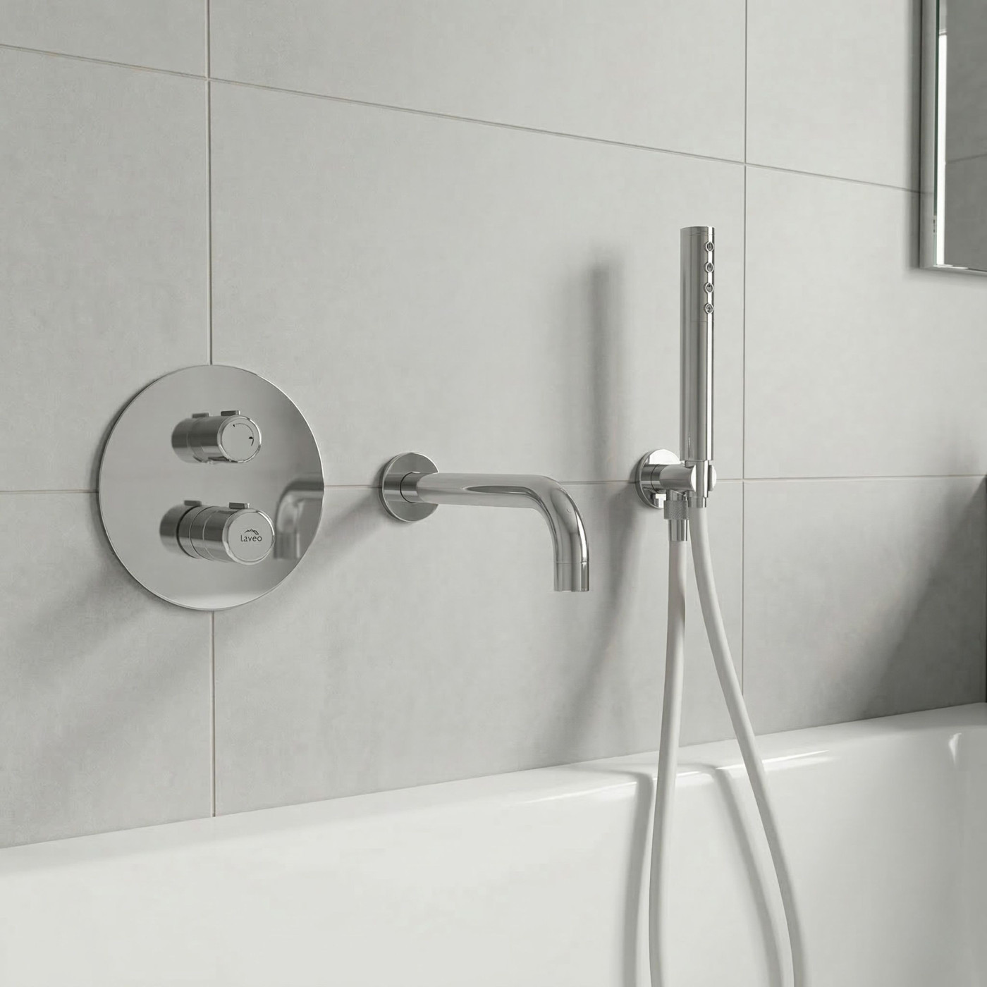 Bateria Wannowa Podtynkowa Z Zestawem Natryskowym Chrom