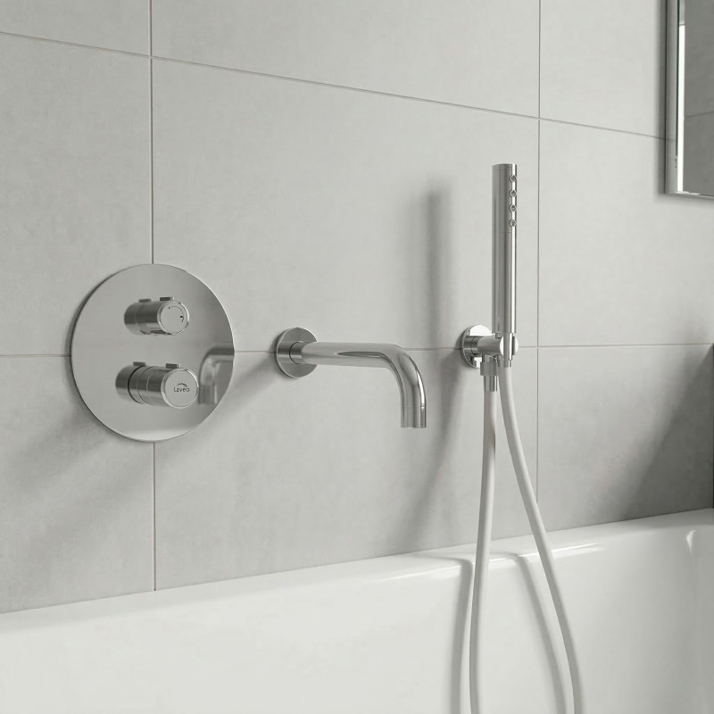 Bateria Wannowa Podtynkowa Z Zestawem Natryskowym Chrom