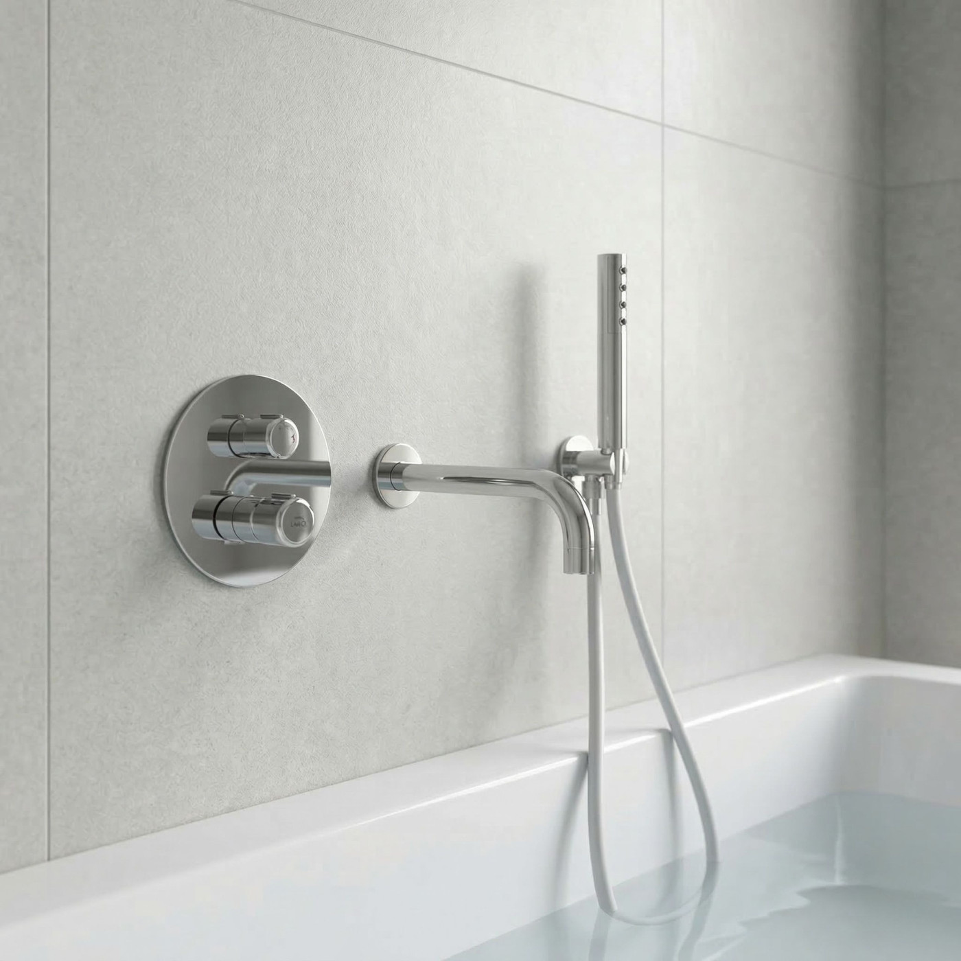 Bateria Wannowa Podtynkowa Z Zestawem Natryskowym Chrom