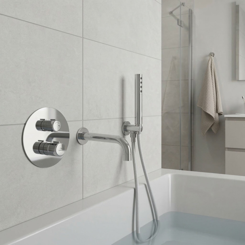 Bateria Wannowa Podtynkowa Z Zestawem Natryskowym Chrom