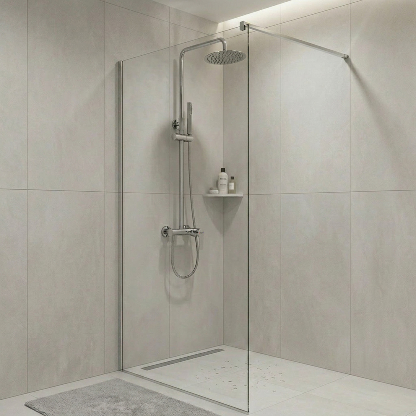 Kolumna Natryskowa Z Baterią Raila Chrom