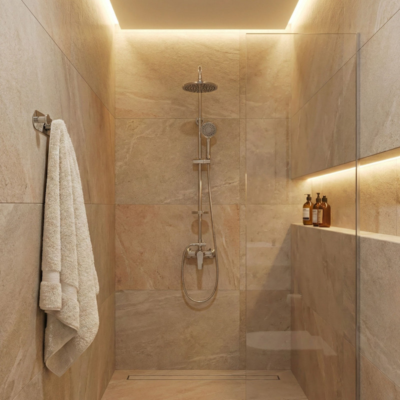 Kolumna Natryskowa z Baterią Chrom ENNA Kuchinox