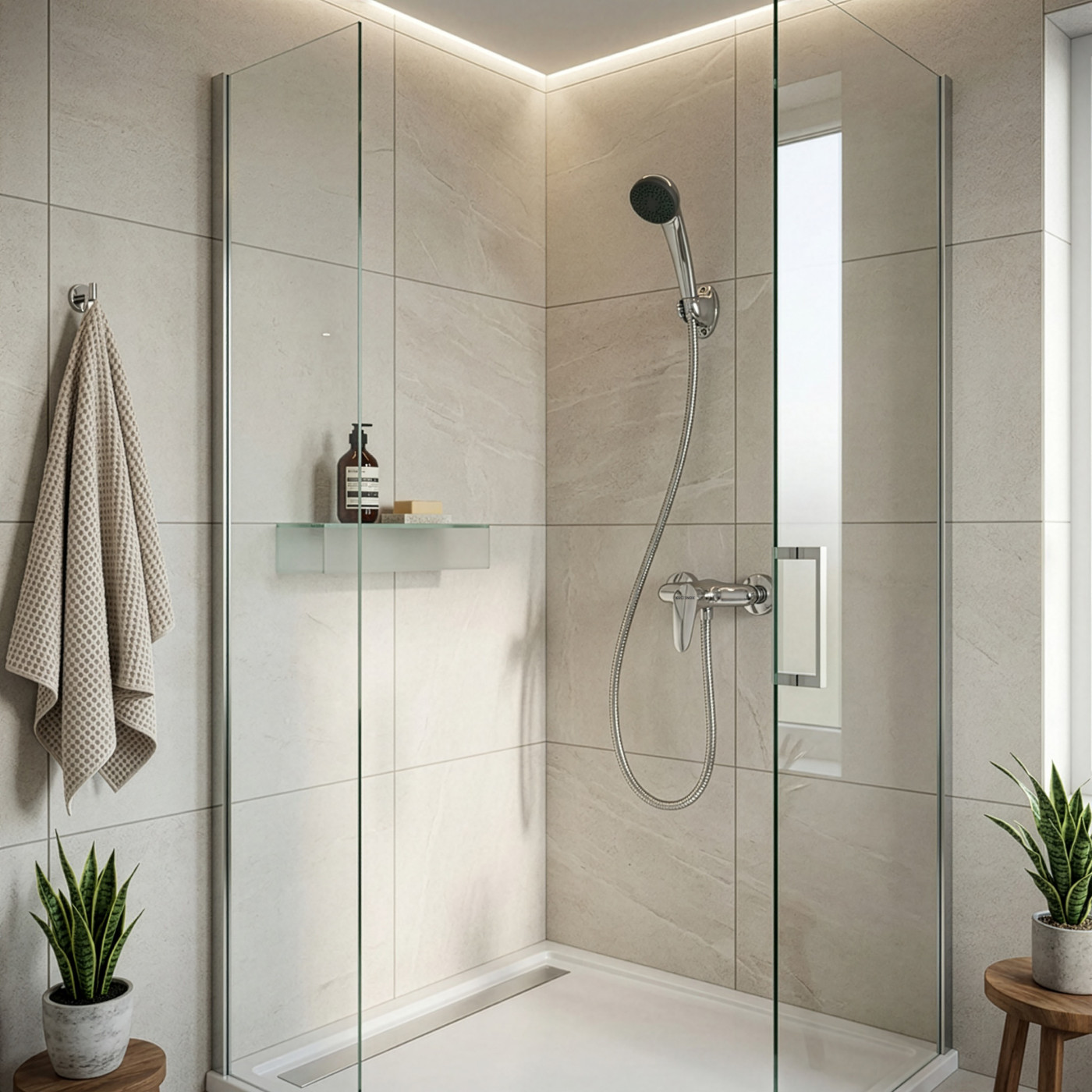 Bateria Natryskowa Ścienna Z Zestawem Natryskowym Oris