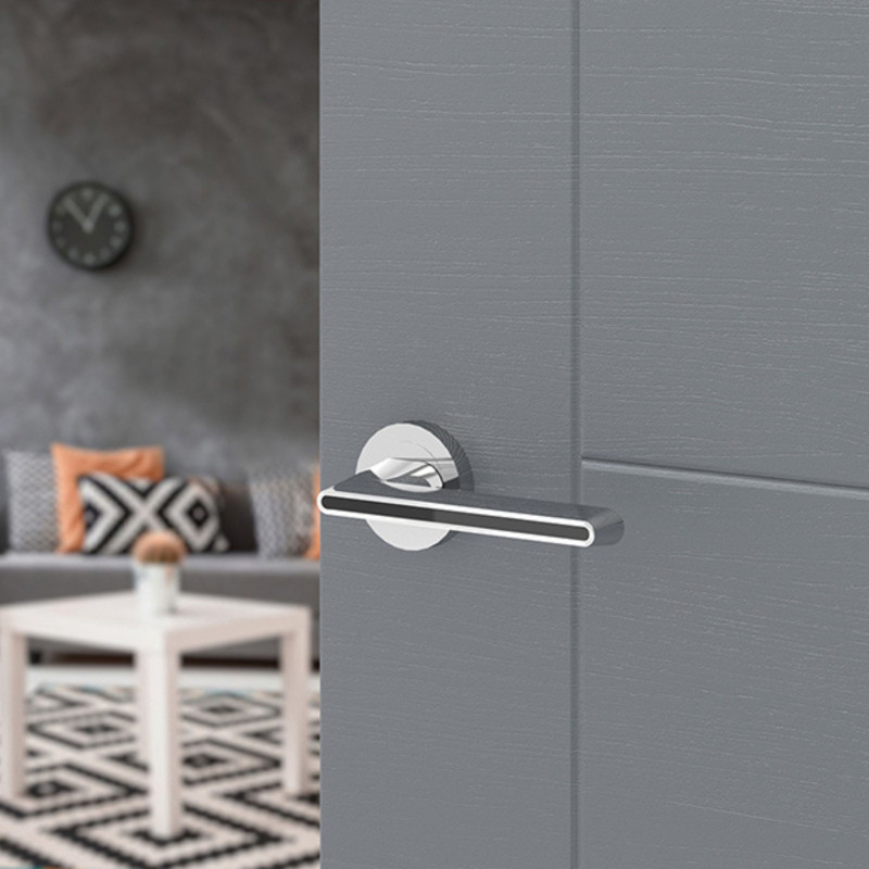 Klamka Wewnętrzna ELIKA Chrom Czarny