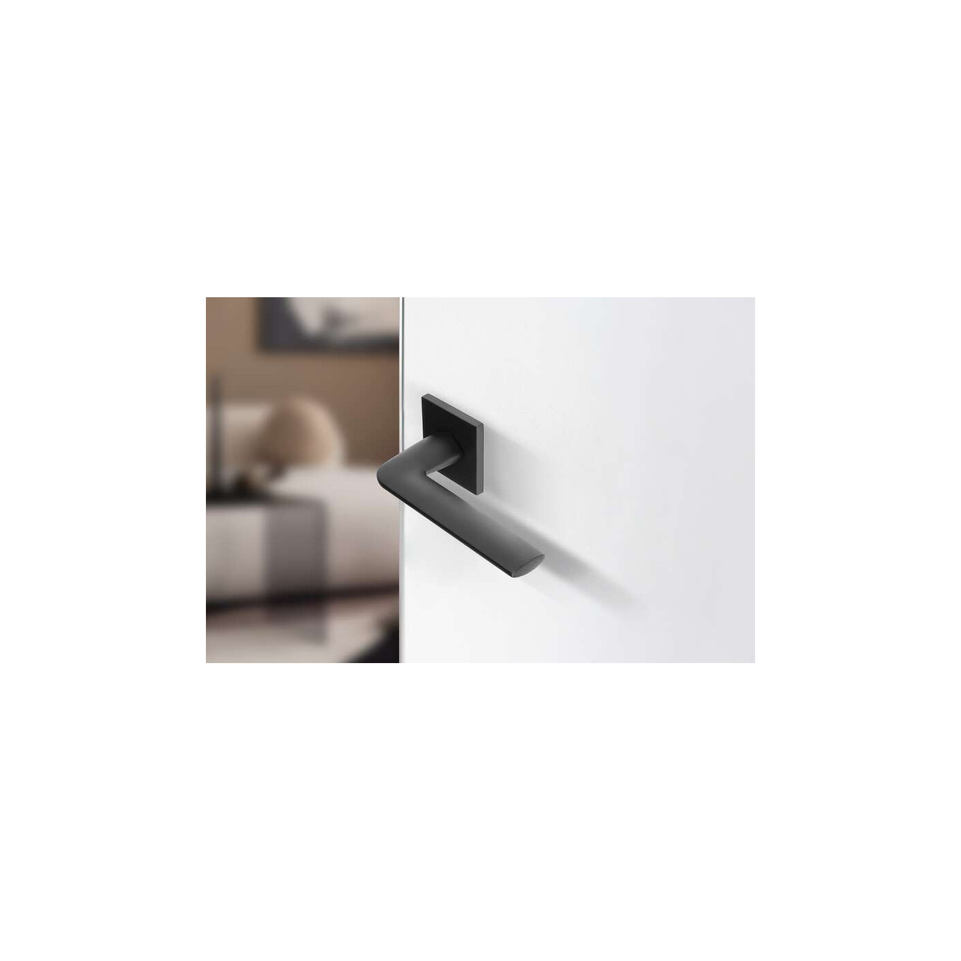 Klamka do Drzwi Wewnętrznych Czarna Maroko