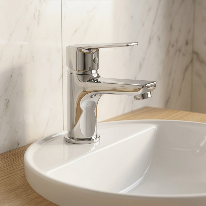 Zestaw Baterii Łazienkowych Bateria Umywalkowa Bateria Natryskowa BORGO