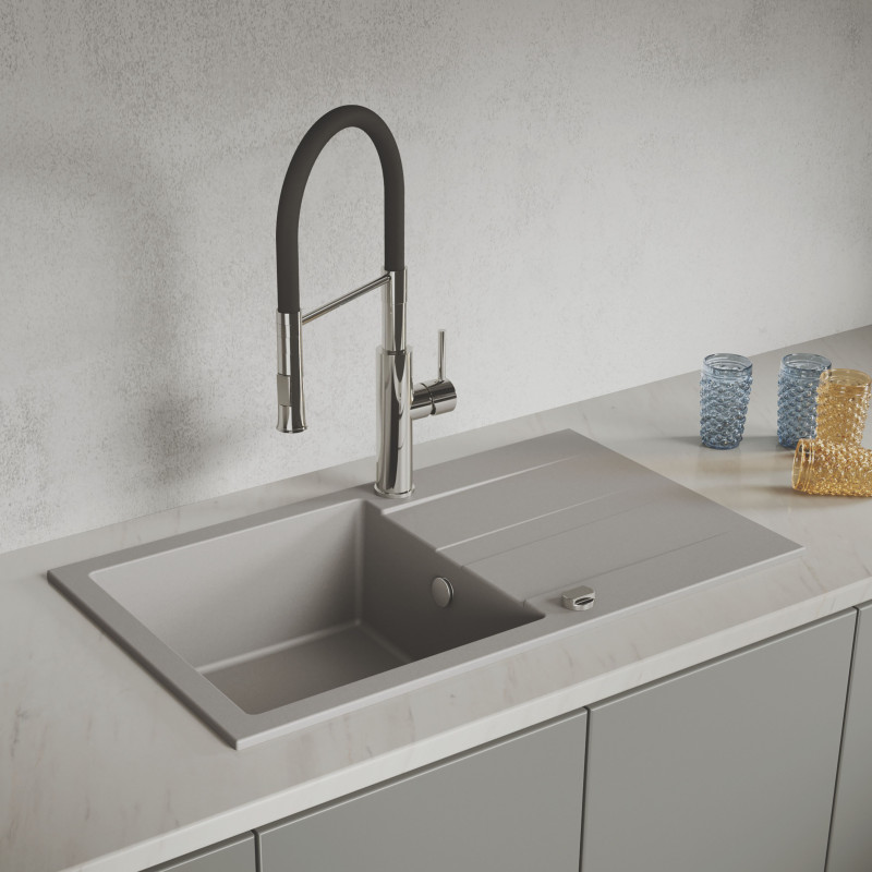 Zlewozmywak Zlew Granitowy  Bateria  Syfon Preparat