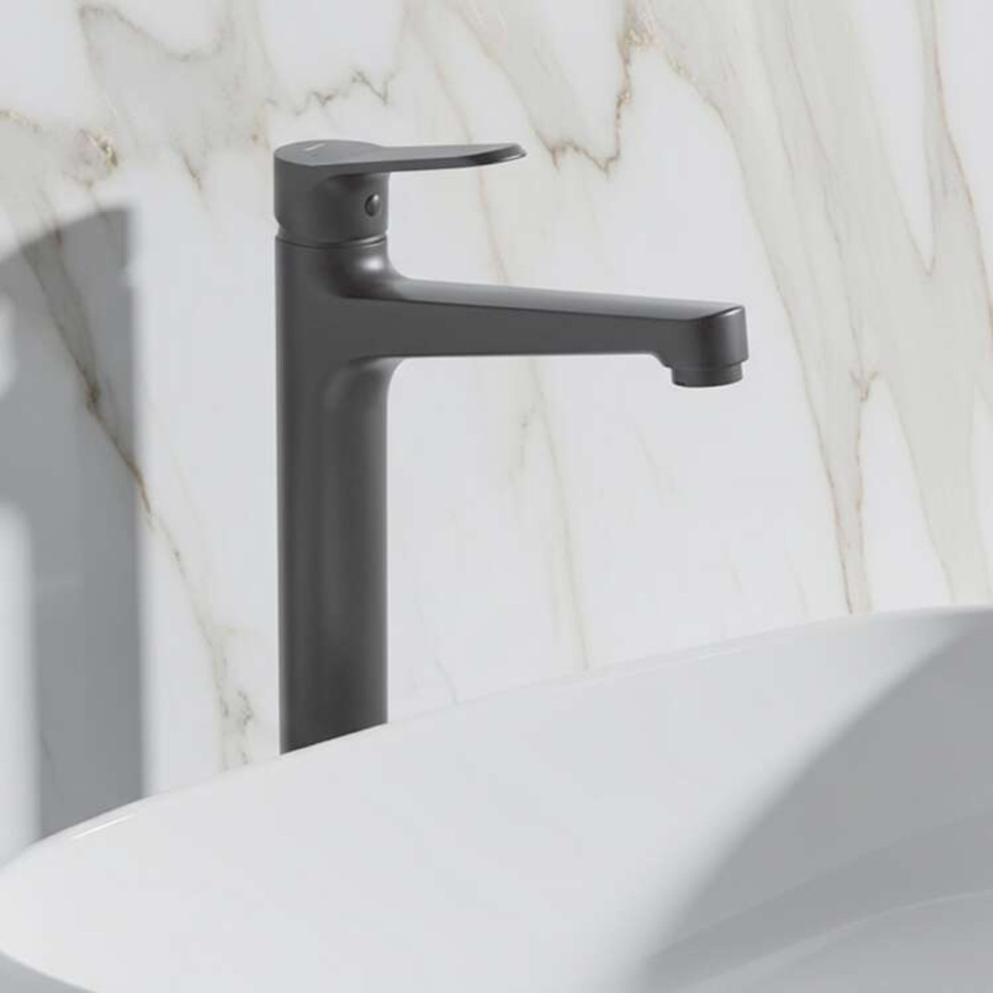 Bateria Umywalkowa Stojąca nablatowa Kuchinox Atez Czarna BTK_72NA