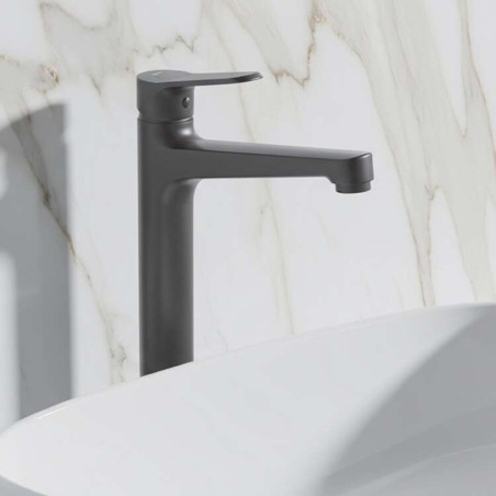 Bateria Umywalkowa Stojąca nablatowa Kuchinox Atez Czarna BTK_72NA