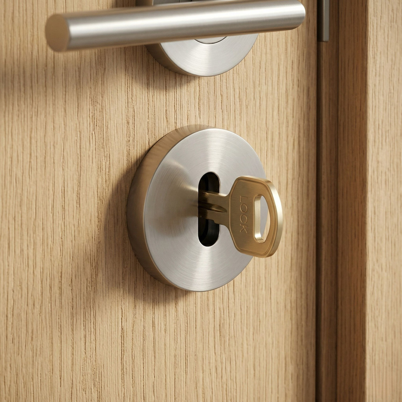 Szyld Krótki Okrągły Klucz Satyna Mat Kuchinox Szyld Krótki Okrągły Klucz Satyna Mat Kuchinox