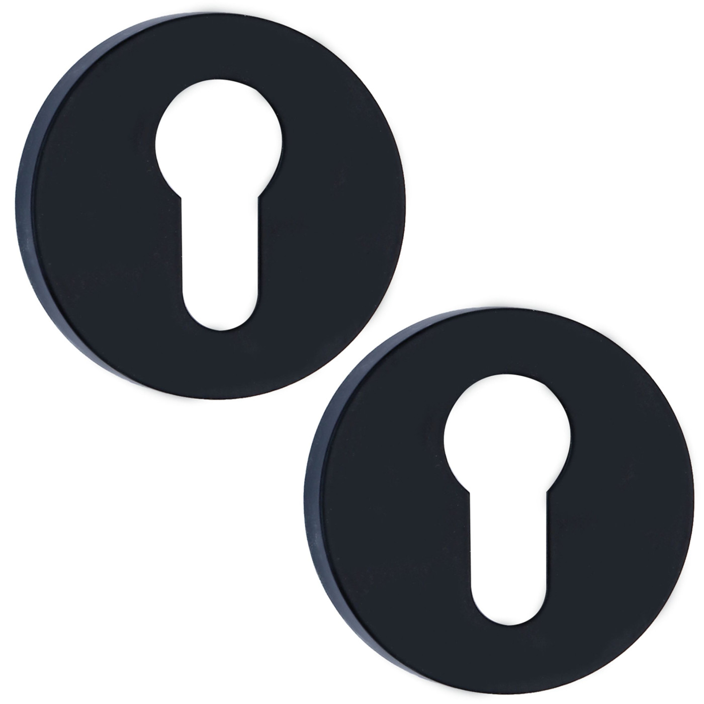 Szyld Krótki Okrągły Wkładka Czarny Mat Kuchinox