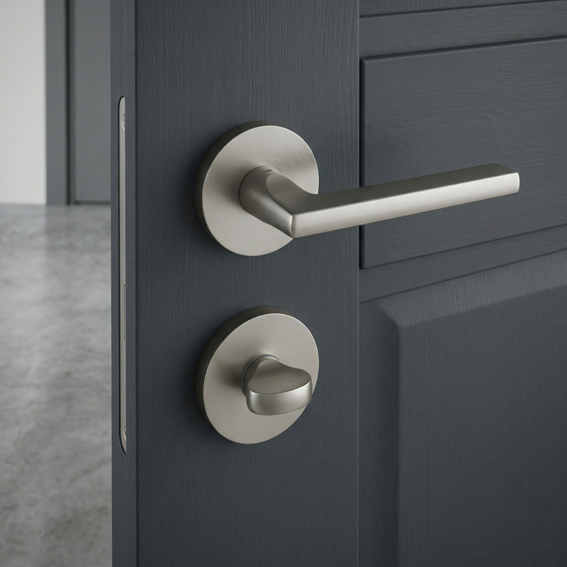 Szyld Krótki Okrągły WC Satyna Mat Kuchinox Szyld Krótki Okrągły WC Satyna Mat Kuchinox