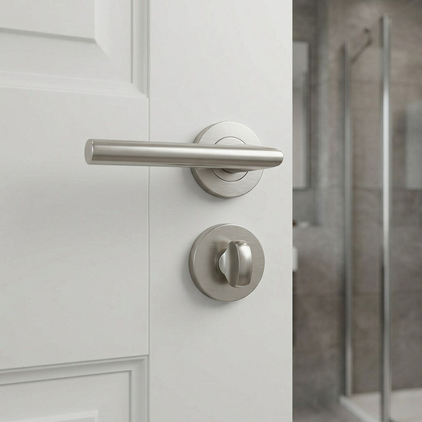 Szyld Krótki Okrągły WC Satyna Mat Kuchinox Szyld Krótki Okrągły WC Satyna Mat Kuchinox