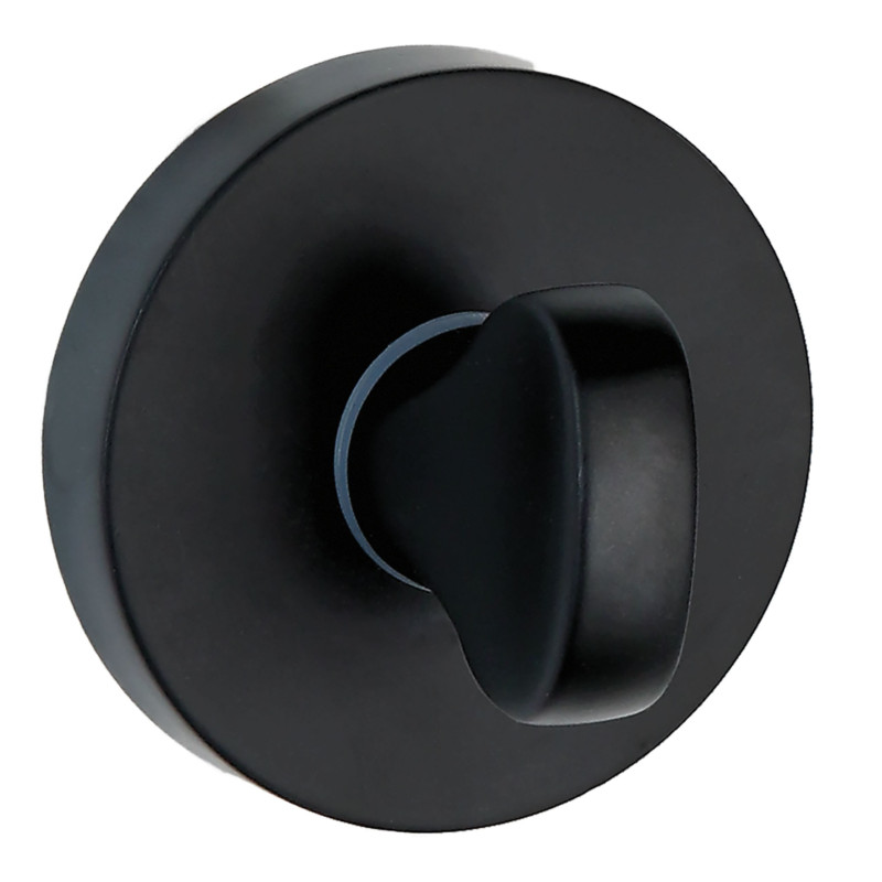 Szyld Krótki Okrągły WC Czarny Mat Kuchinox