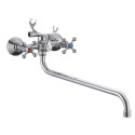 Bateria Wannowa Ścienna Z Zestawem Natryskowym Chrom