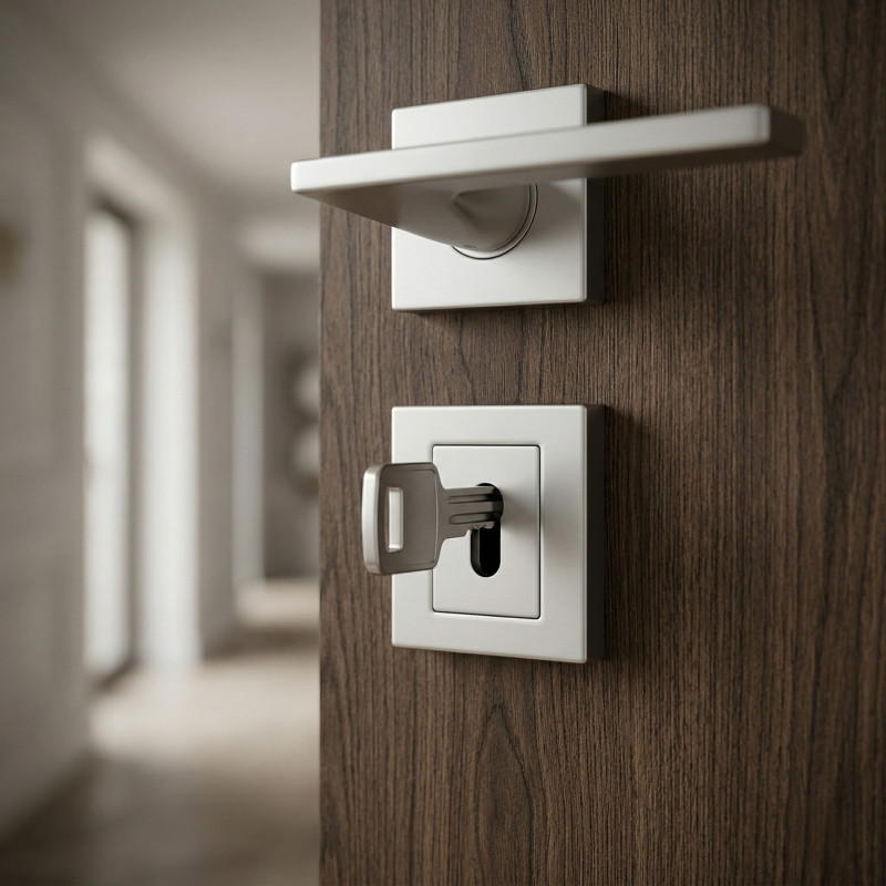 Szyld Krótki Kwadratowy Klucz Chrom