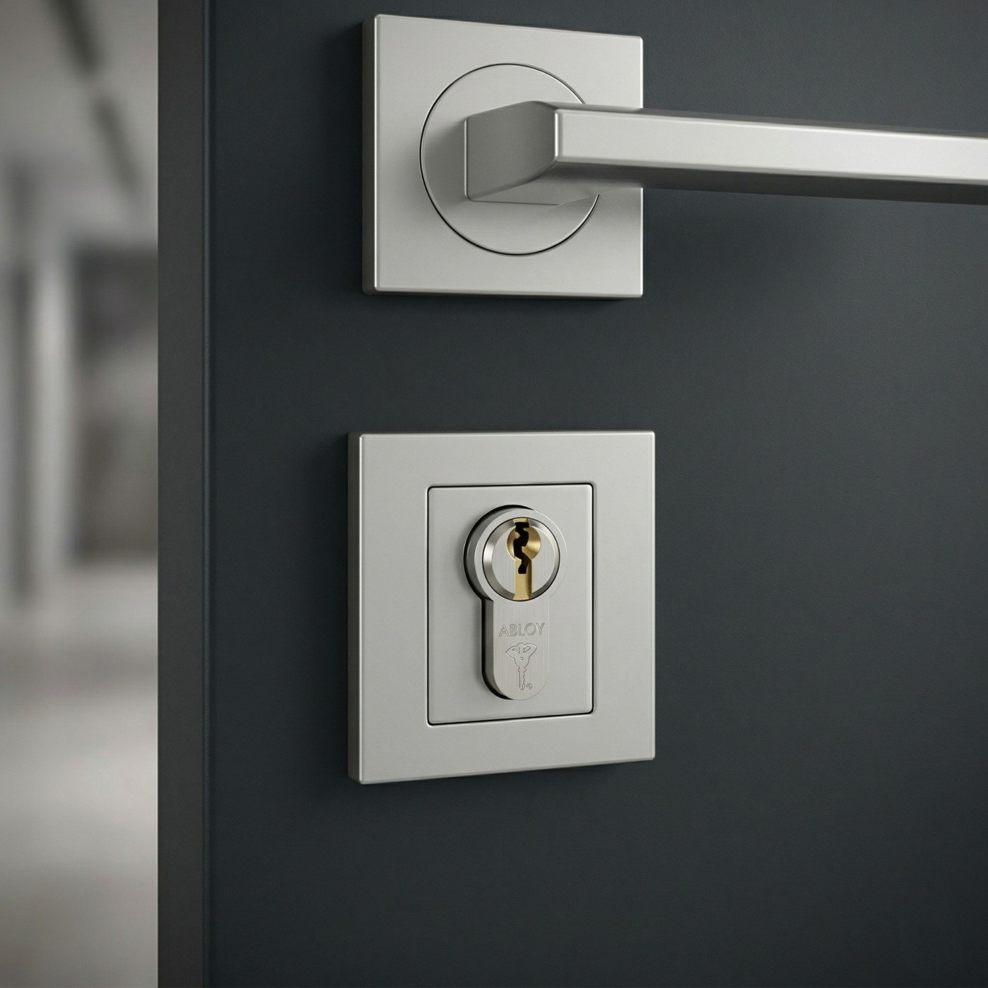 Szyld Krótki Kwadratowy Wkładka Chrom