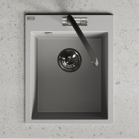 Zlew Zlewozmywak Granitowy Szary CHICHI Zlew Zlewozmywak Granitowy Szary CHICHI