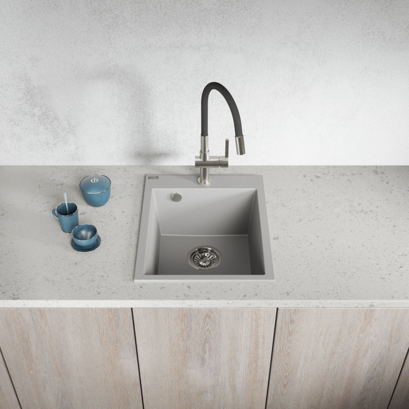 Zlew Zlewozmywak Granitowy Szary CHICHI