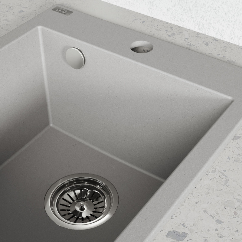 Zlew Zlewozmywak Granitowy Szary CHICHI