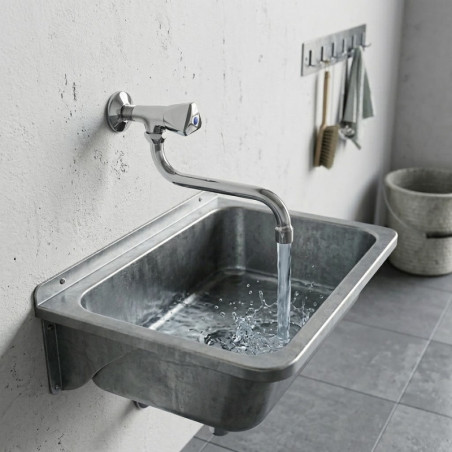 Bateria Ścienna Na Jedną Wodę NORM Kuchinox