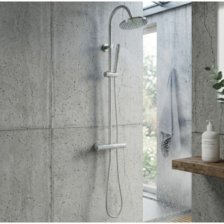 Kolumna Natryskowa z Baterią Termostatyczną CARA Chrom