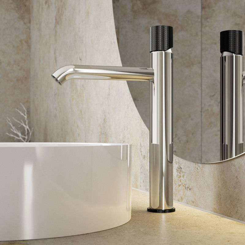 Bateria Umywalkowa Nablatowa Peros Chrom