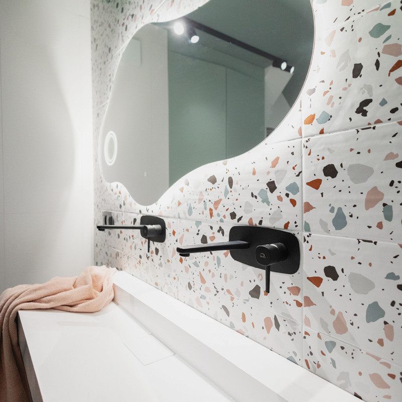 Bateria Umywalkowa Podtynkowa Pola Czarna