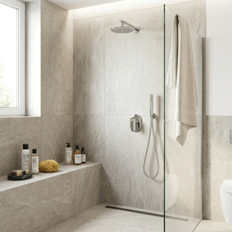 Bateria Natryskowa Podtynkowa Bez Przełącznika Chrom Appia