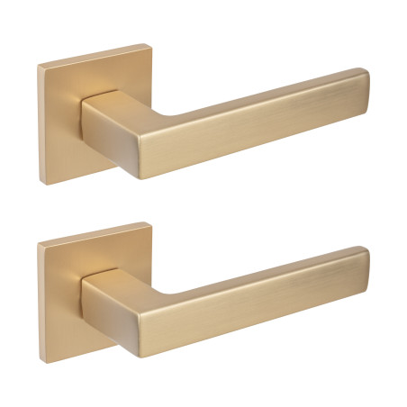 Klamka do Drzwi Wewnętrznych Złota KVADRATO