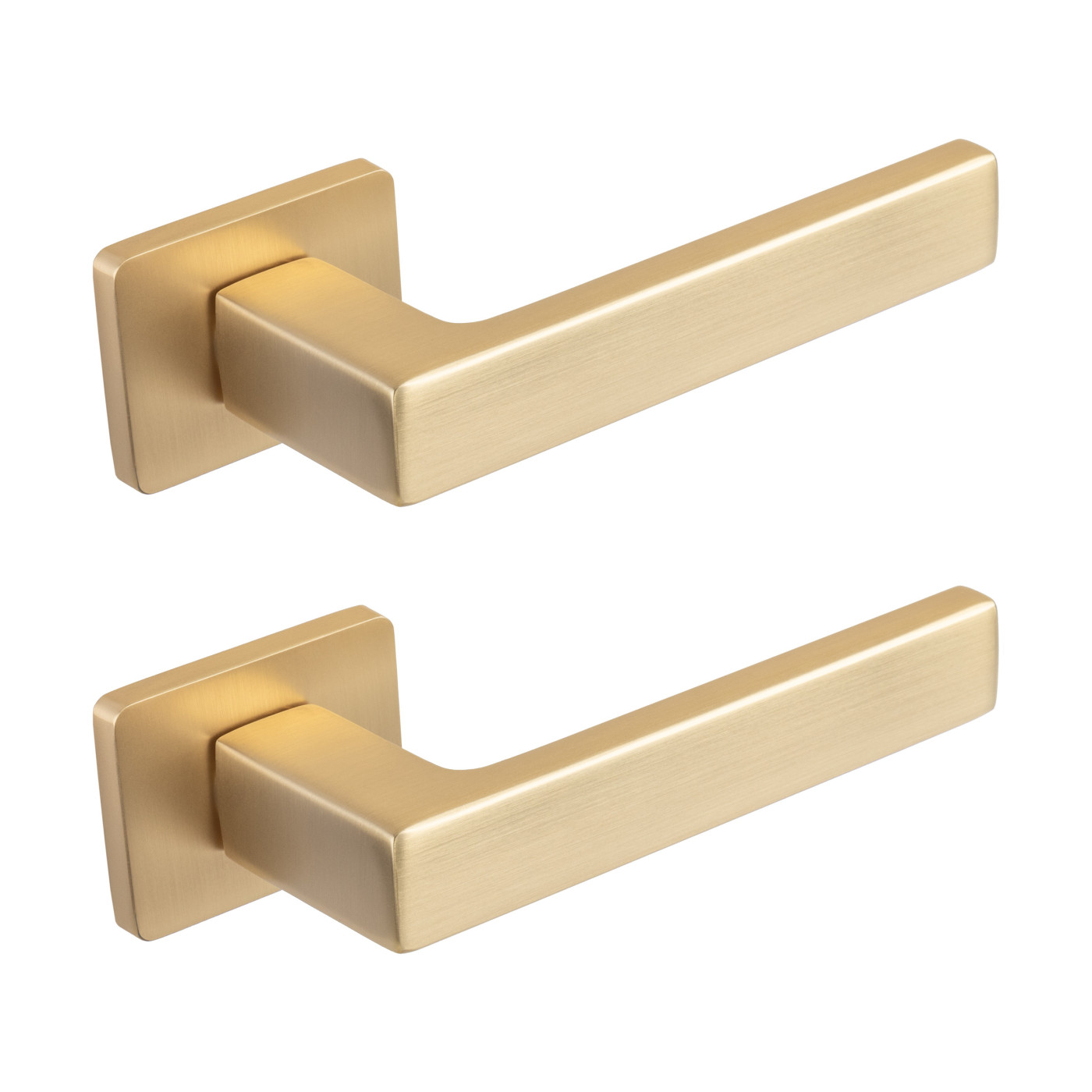 Klamka Do Drzwi Wewnętrznych KVADRATO II Złota