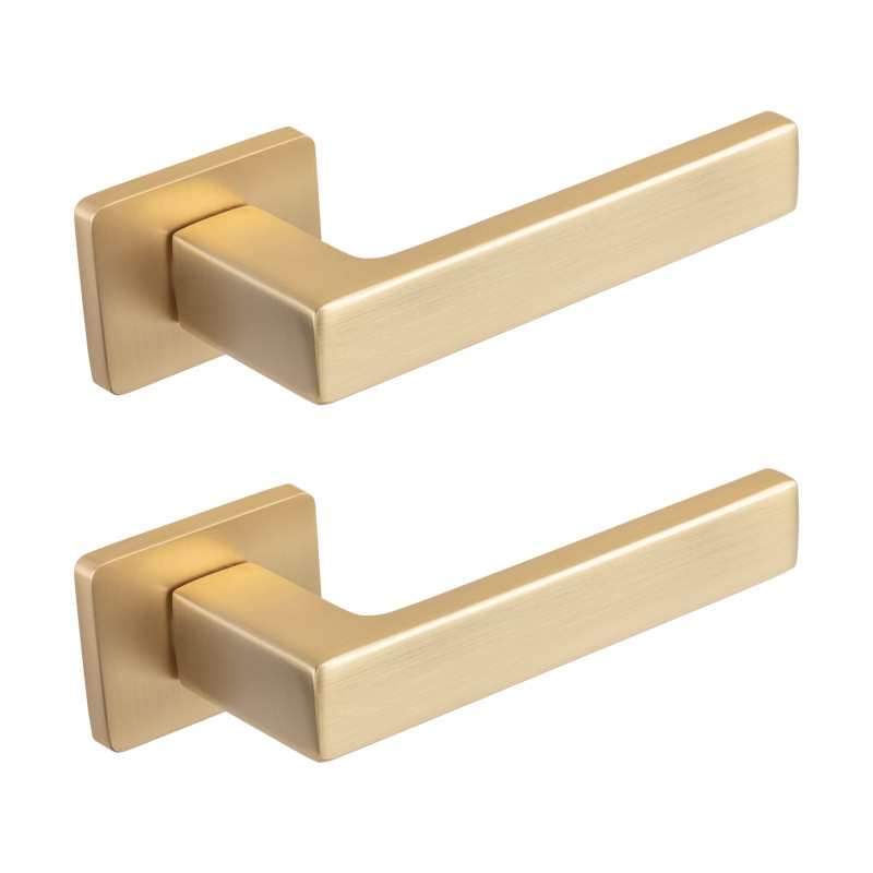 Klamka Do Drzwi Wewnętrznych KVADRATO II Złota