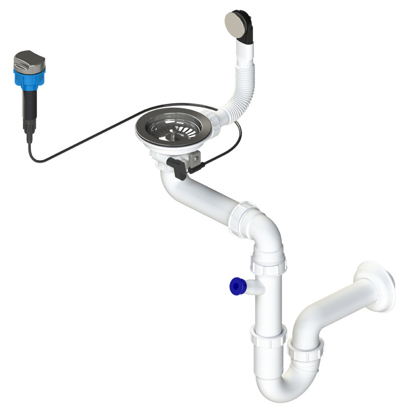 Syfon do Zlewu Granitowego Jednokomorowego z Przelewem