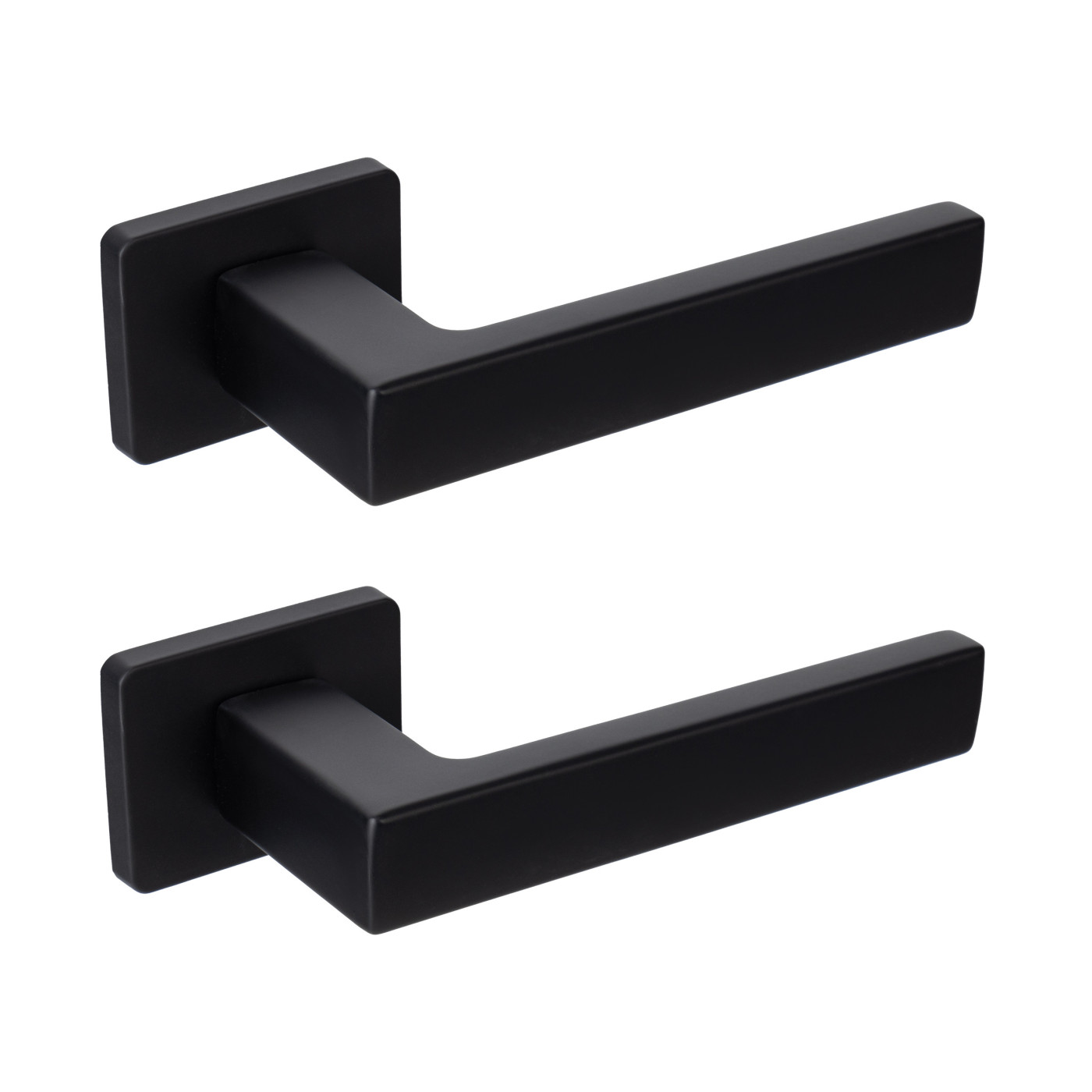 Klamka Do Drzwi Wewnętrznych KVADRATO II Czarna