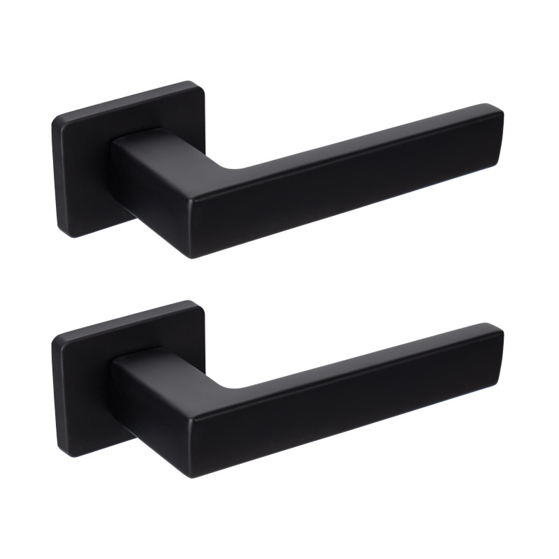 Klamka Do Drzwi Wewnętrznych KVADRATO II Czarna