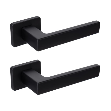 Klamka Do Drzwi Wewnętrznych KVADRATO II Czarna