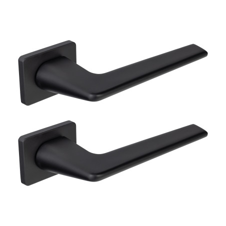 Klamka do Drzwi Wewnętrznych Czarna Mat Recta