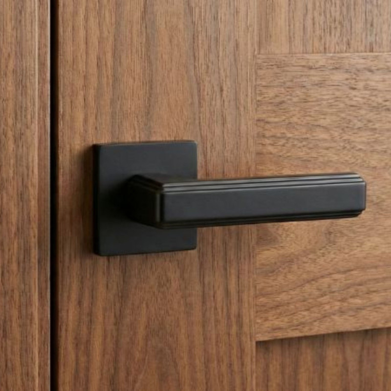 Klamka do Drzwi Wewnętrznych Czarna TESSERA Kuchinox