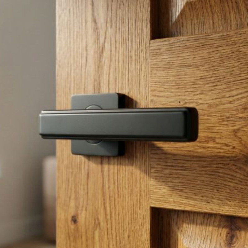 Klamka do Drzwi Wewnętrznych Czarna TESSERA Kuchinox